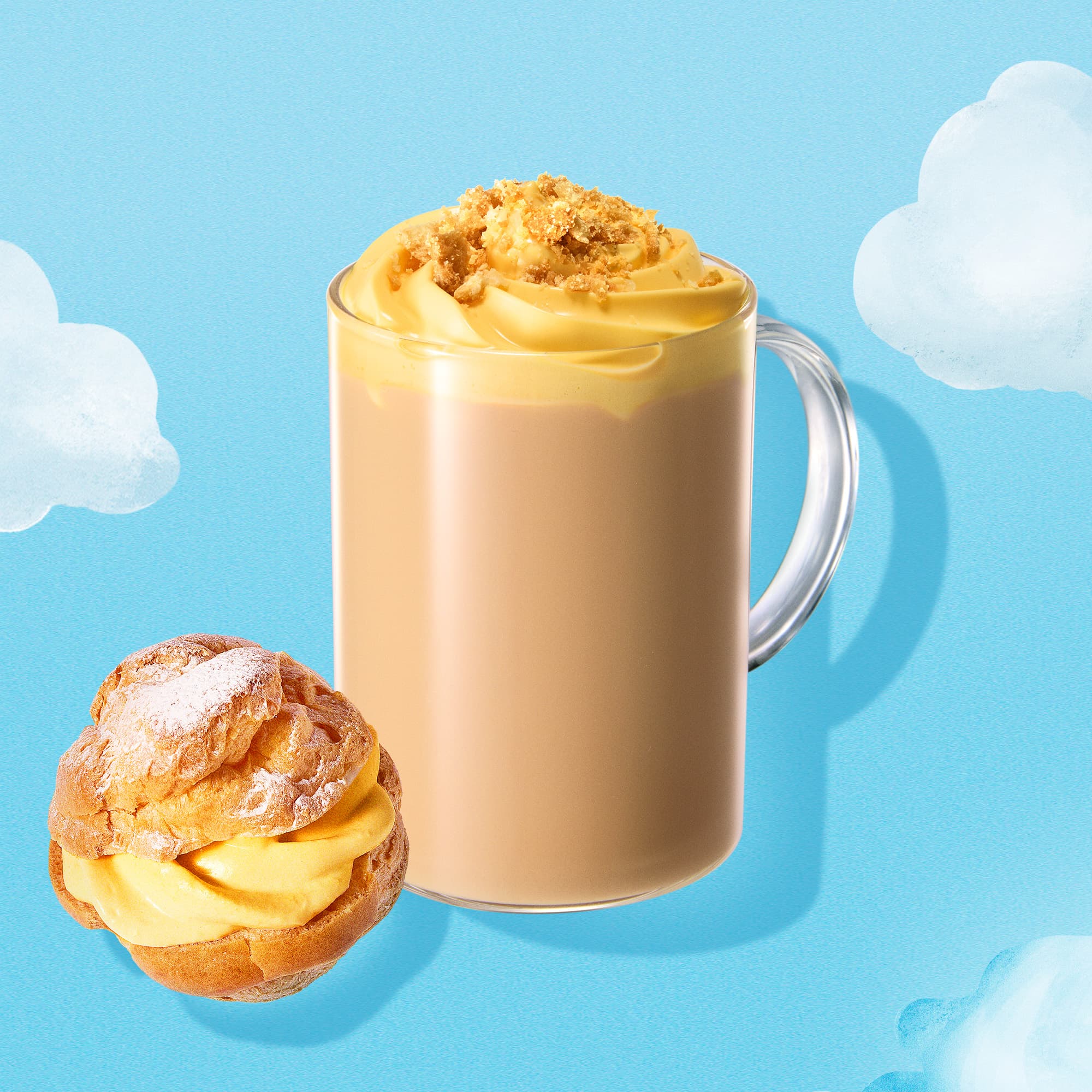 【スターバックス】シュークリーム ラテ