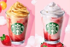 いちごづくしで楽しむ！スターバックス コーヒー「ストロベリー シュークリーム フラペチーノ®」3/25より発売