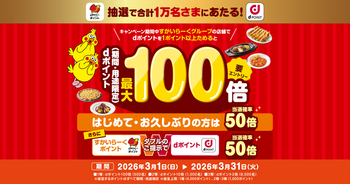 【むさしの森珈琲】dポイントキャンペーン実施中！抽選で最大100倍のdポイント♪